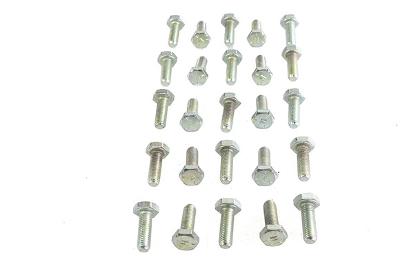 V-Twin - 37-0629 - Hex Cap Bolts Zinc 1/4 inch x 3/4 inch
