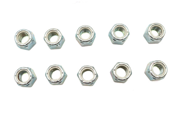 V-Twin - 37-0674 - Zinc Hex Nuts 5/8 inch-18 Nyloc