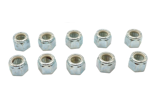 V-Twin - 37-0674 - Zinc Hex Nuts 5/8 inch-18 Nyloc