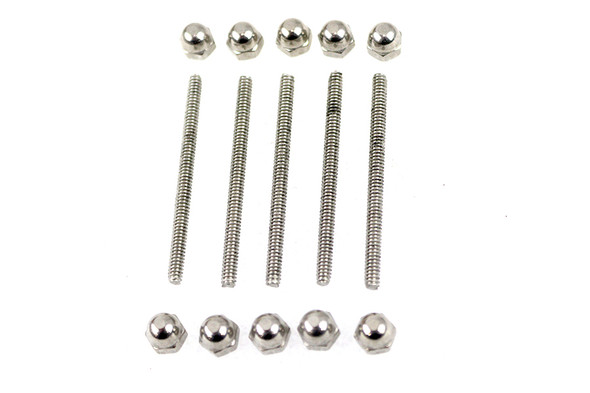 V-Twin - 37-0931 - Wheel Cover Stainless Steel 6-32 Bolt and Nut Kit