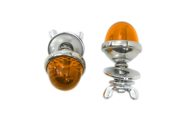 V-Twin - 37-0934 - License Plate Reflector Set Amber