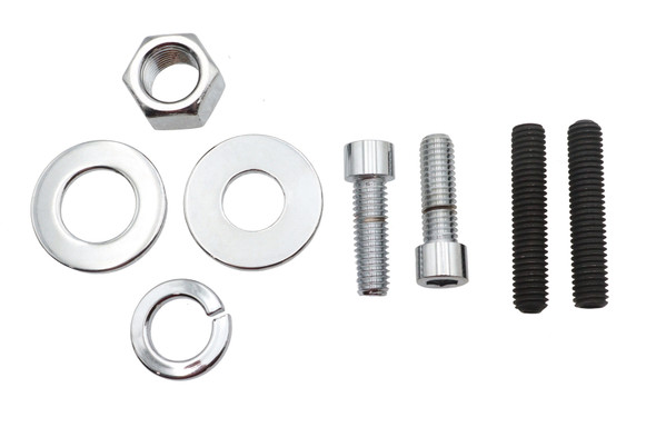 V-Twin - 37-1184 - Chrome Rear Axle Nut Kit