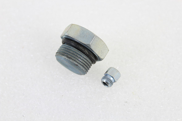 V-Twin - 37-1222 - Kick Starter Cover Filler Plug and Vent Screw Kit - Fits 1937-1952 Harley-Davidson EL, 1941-1952 FL