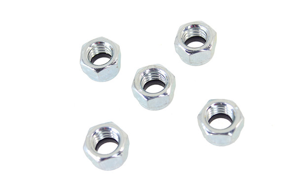 V-Twin - 37-1674 - Zinc Plated 7/16 inch-14 Nyloc Lock Nut
