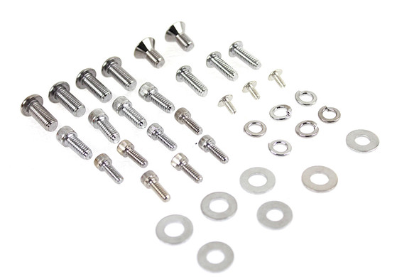 V-Twin - 37-1832 - 7 inch Headlamp Cowl Hardware Kit - Fits 1986-2017 Harley-Davidson FLST