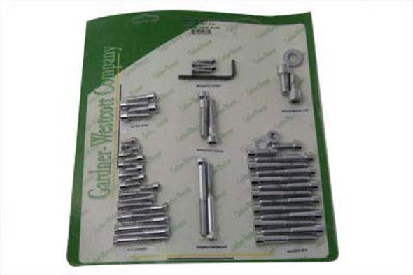 V-Twin - 37-2090 - Engine Dress Up Screw Kit Allen Chrome