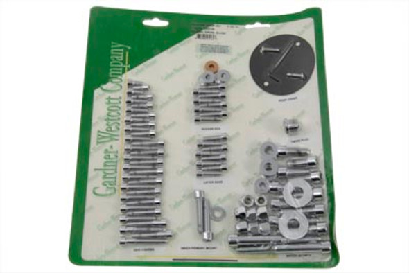 V-Twin - 37-8084 - Engine Dress Up Screw Kit Allen Chrome