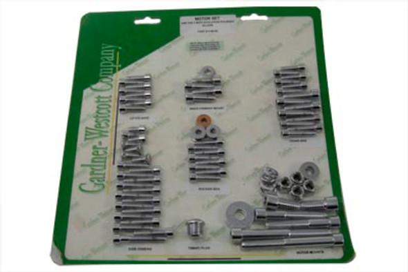 V-Twin - 37-8085 - Engine Dress Up Screw Kit Allen Chrome