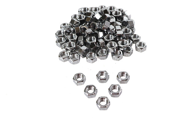 V-Twin - 37-8117T - Chrome Hex Nuts 7/16 inch-20