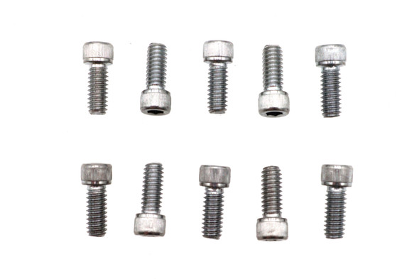 V-Twin - 37-8300 - Allen Socket Cap Bolt Knurled Chrome 1/4 inch X 5/8 inch