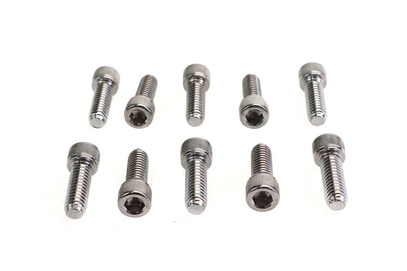 V-Twin - 37-8311 - Allen Socket Cap Bolt Knurled Chrome 5/16 inch X 7/8 inch
