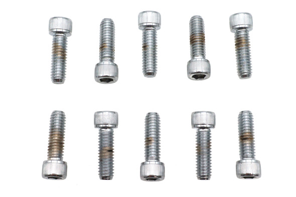 V-Twin - 37-8312 - Allen Socket Cap Bolt Knurled Chrome 5/16 inch X 1 inch
