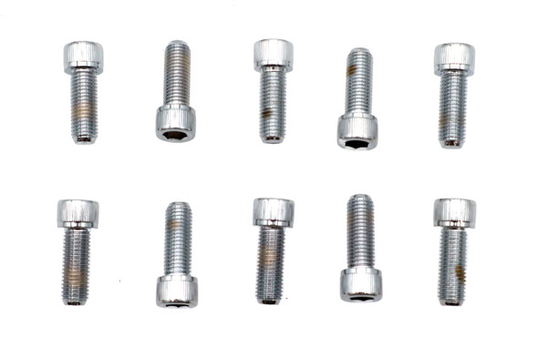 V-Twin - 37-8333 - Allen Socket Cap Bolt Knurled Chrome 5/16 inch X 7/8 inch