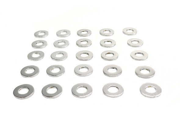 V-Twin - 37-8571 - Chrome Flat Washers 1/2 inch, Extra Thick
