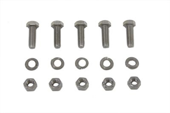 V-Twin - 37-8683 - Stainless Steel Muffler Clamp Bolt Set