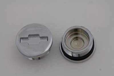 V-Twin - 37-8690 - Primary Cover Cap Set Chrome - Fits 1986-1990 Harley-Davidson XL