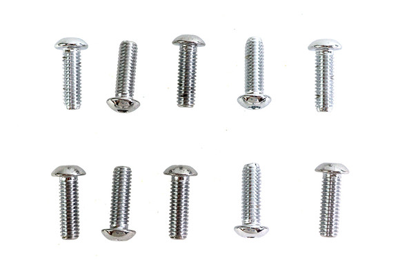 V-Twin - 37-8713 - Allen Button Head Screws Chrome 5/16 inch X 1 inch