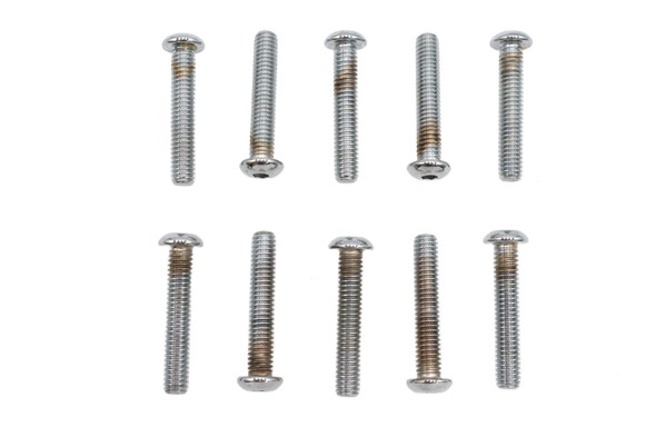 V-Twin - 37-8717 - Allen Button Head Screws Chrome 5/16 inch X 1-3/4 inch