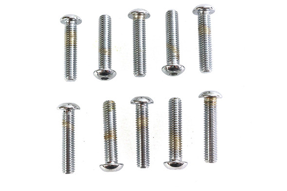 V-Twin - 37-8723 - Allen Button Head Screws Chrome 3/8 inch-16 X 1-3/4 inch