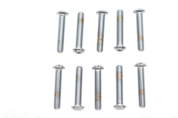 V-Twin - 37-8724 - Allen Button Head Screws Chrome 3/8 inch X 2 inch