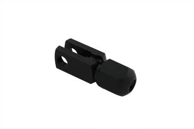 V-Twin - 37-8773 - Lower Brake Cable Clamp Black - Fits 1936-1940 Harley-Davidson EL, 1929-1952 WL, 1929-1958 G, 1941-1948 FL, 1938-1948 UL