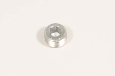V-Twin - 37-8777 - Zinc Drain Plug - Fits 1979-1990 Harley-Davidson XL (Gear Case Cover), 1957-1985 XL (Rocker Arm Cover), 1958-1976 XLH (Oil Pump), 1977-1990 XL (Crank Case), 1949-1976 FLH (Lower Fork Sliders)