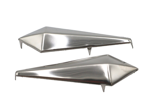 V-Twin - 37-8871 - Spear Saddlebag Spots Nickel