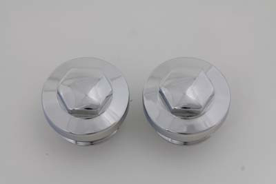 V-Twin - 37-8989 - Primary Cover Cap Set Chrome - Fits 1977-1984 Harley-Davidson XL
