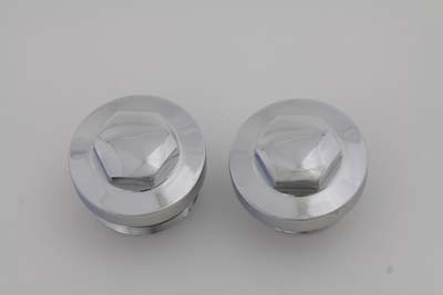 V-Twin - 37-8999 - Primary Cover Cap Set Chrome - Fits 1971-1976 Harley-Davidson XL