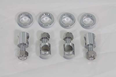 V-Twin - 37-9024 - Chrome Eye Bolt Set - Fits 1949-1957 Harley-Davidson FL