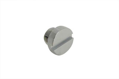 V-Twin - 37-9081 - Slotted Transmission Fill Plug Chrome - Fits 1937-1948 Harley-Davidson UL, 1971-1984 FX, 1936-1940 EL, 1941-1984 FL