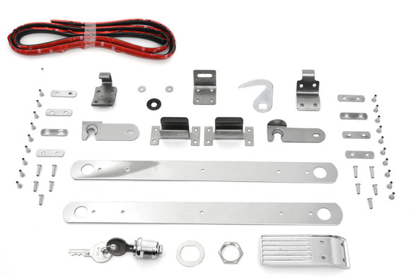 V-Twin - 37-9113 - Saddlebag Hardware Kit for One Side - Fits 1970-1980 Harley-Davidson FL