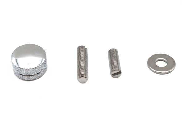 V-Twin - 37-9179 - Seat Mount Knob Knurled Chrome