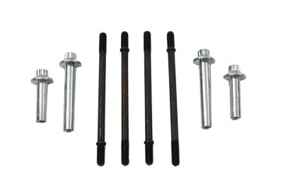 V-Twin - 37-9322 - Cylinder Hardware Kit with Chrome Headbolts - Fits 1992-1998 Harley-Davidson FXD, FLST, 1992-1994 FXR, 1992-1998 FLT, FXST