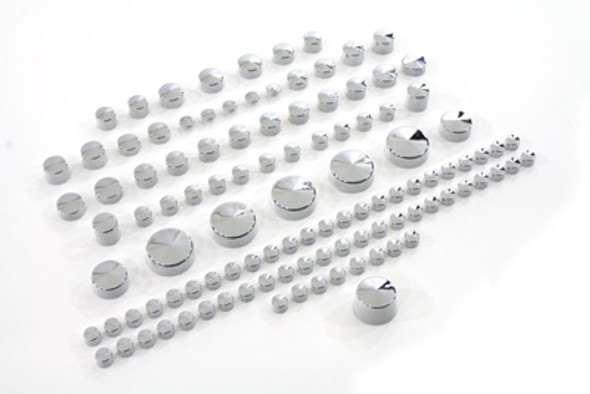 V-Twin - 37-9545 - Chrome Bolt Cap 109 Piece Cover Kit