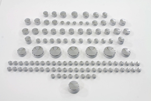 V-Twin - 37-9545 - Chrome Bolt Cap 109 Piece Cover Kit