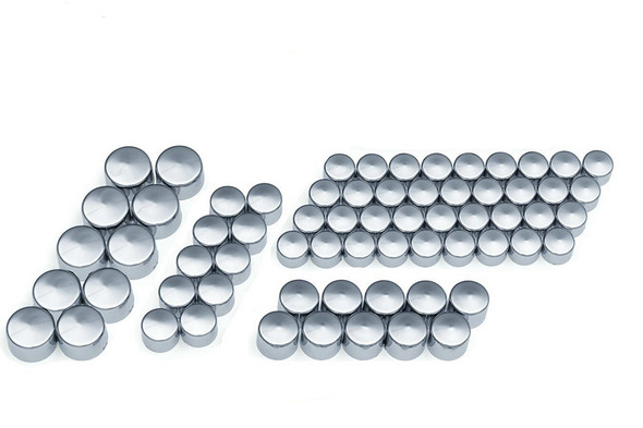 V-Twin - 37-9546 - M8 Engine Bolt Cover Kit Chrome