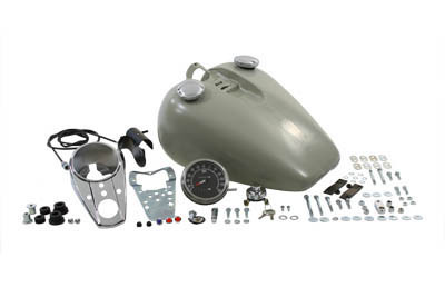 V-Twin - 38-0076 - Bobbed 3.2 Gallon Gas Tank Kit - Fits 1979-1981 Harley-Davidson XL