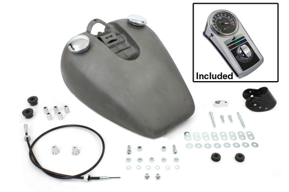 V-Twin - 38-0179 - Bobbed 3.2 Gallon Gas Tank Kit