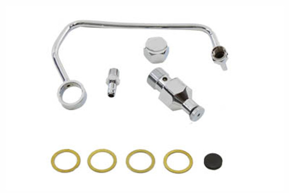 V-Twin - 38-0202 - Fuel Petcock Shut-Off Rod Kit Chrome