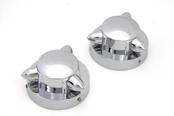 V-Twin - 38-0303 - Krommet Gas Cap Cover Set