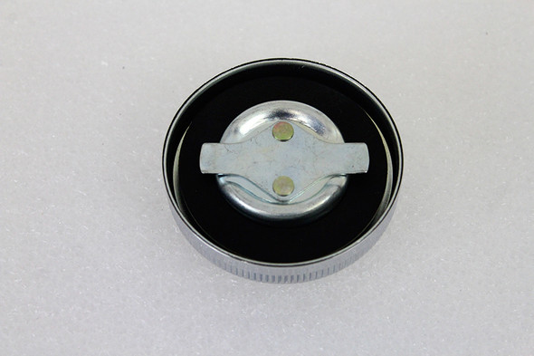 V-Twin - 38-0306 - 45 inch W/G Chrome Oil Cap - Fits 1936-1952 Harley-Davidson WL, 1936-1973 G