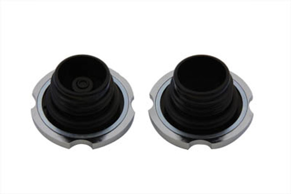 V-Twin - 38-0392 - Billet Gas Cap Set Vented and Non-Vented