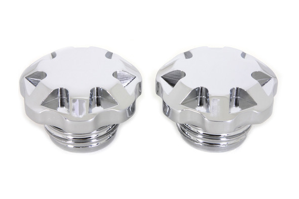 V-Twin - 38-0448 - Techno Style Vented and Non-Vented Gas Cap Set