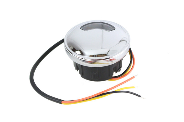 V-Twin - 38-0513 - Fuel Gauge Chrome - Fits 2008-2013 Harley-Davidson FXST, FLST