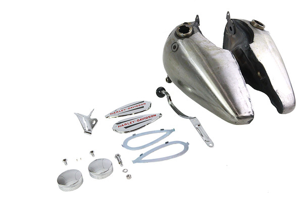 V-Twin - 38-0519 - Knucklehead Fat Bob Gas Tank Kit 3.5 Gallon - Fits 1941-1946 Harley-Davidson FL, 1936-1946 EL