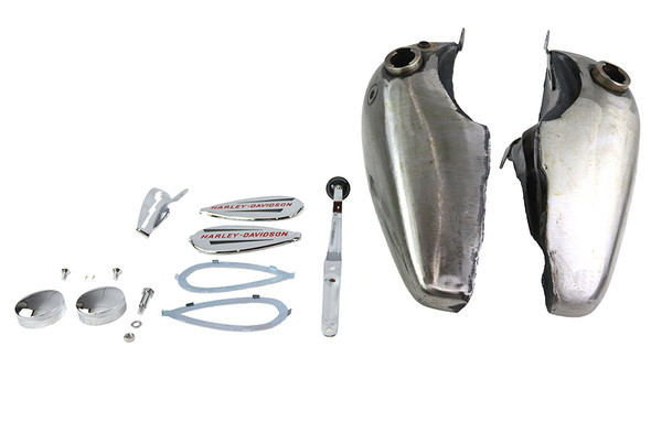 V-Twin - 38-0519 - Knucklehead Fat Bob Gas Tank Kit 3.5 Gallon - Fits 1941-1946 Harley-Davidson FL, 1936-1946 EL