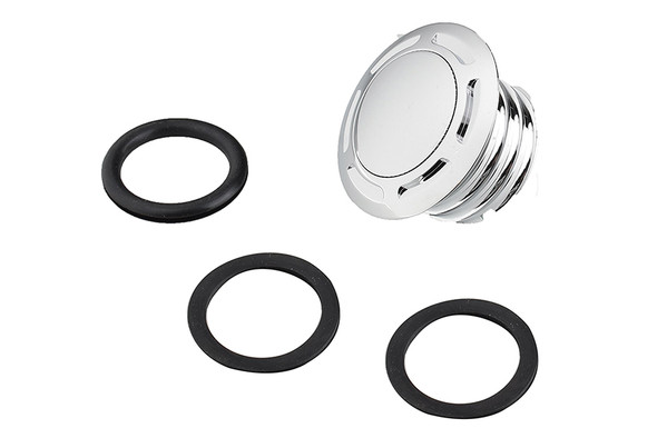 V-Twin - 38-0668 - Slot Pop Up Vented Gas Cap Chrome