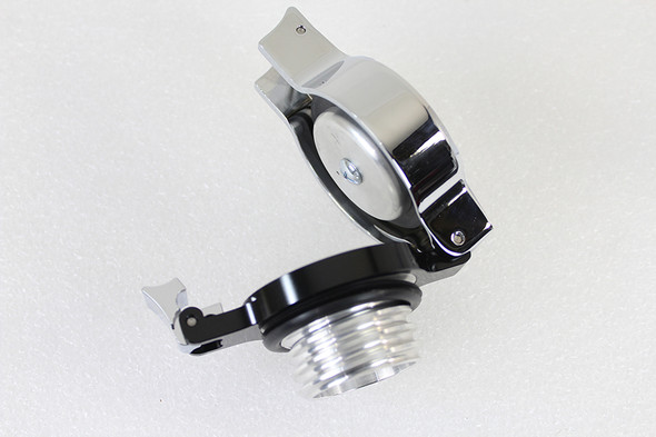 V-Twin - 38-0881 - Flip Up Gas Cap Vented Chrome