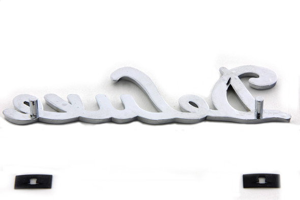 V-Twin - 38-0923 - Chrome  inchDeluxe inch Fender Emblem Set